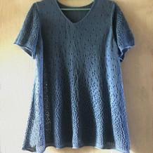 花见 ​兄弟860编织机机织短袖镂空花套衫