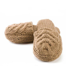 麻花拖鞋Cable Clog Slippers 简约大方厚实棒针拖鞋