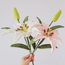 装点生活钩针百合花编织视频教程