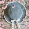 兒童鉤針棉草大檐帽 夏季外出遮陽(yáng)必備品
