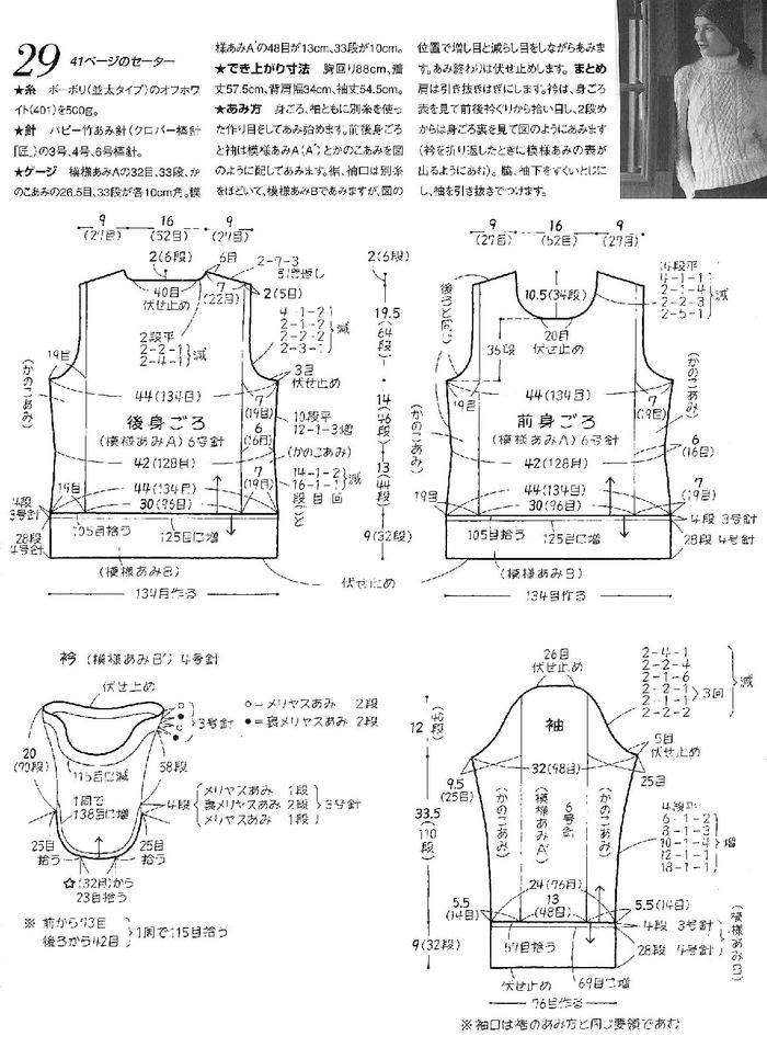 机织毛衣基本技术图片